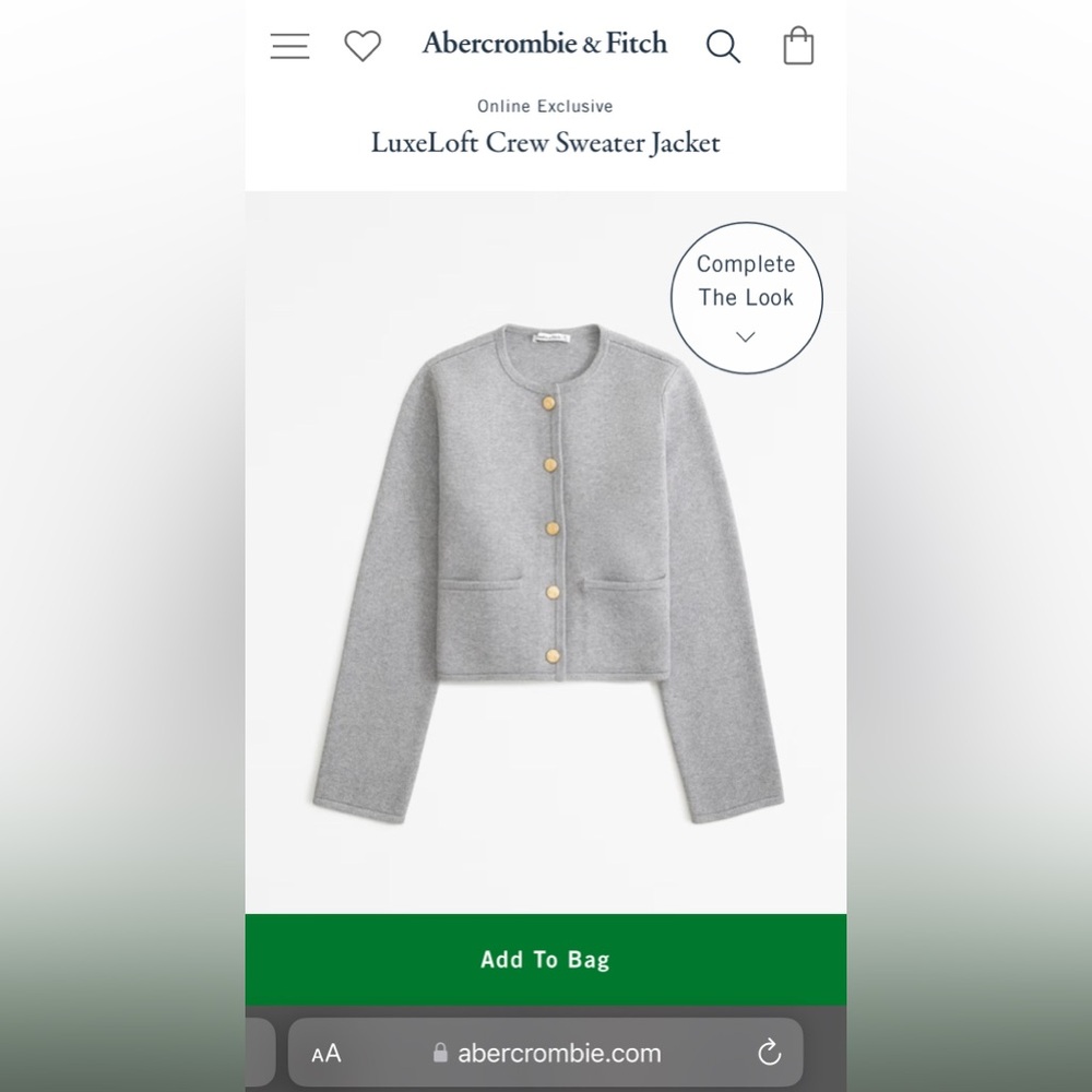 Abercrombie Lady Sweater size xs